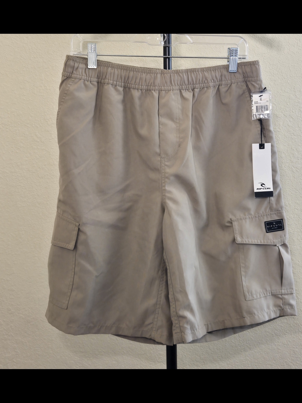Rip Curl Boys Tan Utah Cargo Walking Shorts - Lightweight Beach Style